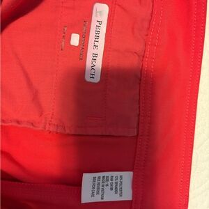 Pebble Beach Coral-Red Performance Golf Shorts, women’s 16